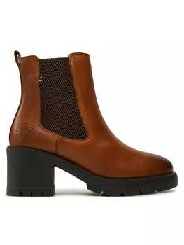 Ботильоны на блочном каблуке s.Oliver, коричневый