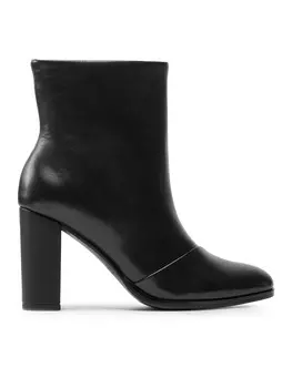 Ботильоны на блочном каблуке Simple, черный