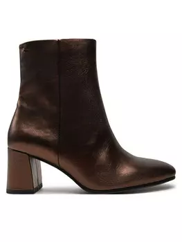 Ботильоны на блочном каблуке Tamaris, коричневый