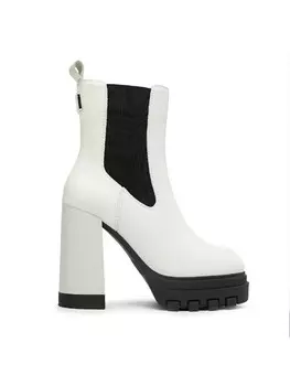 Ботильоны на блочном каблуке Tjw High Heel Chelsea Tommy Jeans, белый