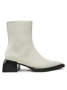 Ботильоны на блочном каблуке Vagabond Shoemakers, экрю