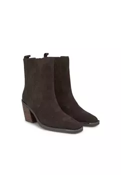 Ботильоны на каблуке Alma en Pena, темно-коричневый