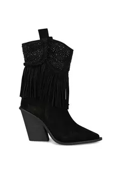 Ботильоны на каблуке Con Flechos Y Pedrera Alma en Pena, черный