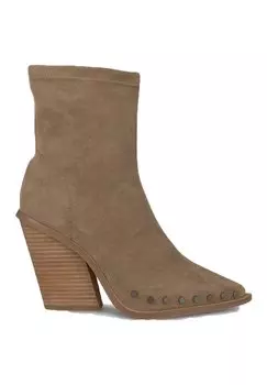 Ботильоны на каблуке Con Tachuelas Alma en Pena, цвет marrn claro