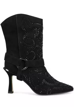 Ботильоны на каблуке Cuadrado Alma en Pena, черный