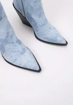 Ботильоны на каблуке DENA Krack Core, синий