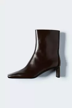 Ботильоны на каблуке H&M, коричневый