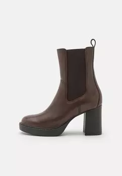 Ботильоны на каблуке КОЖА Anna Field, коричневый