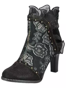 Ботильоны на каблуке Laura Vita Booties, темно-зеленый