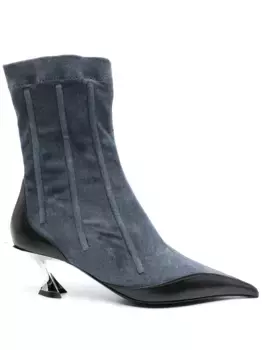 Ботильоны на каблуке Mugler, синий