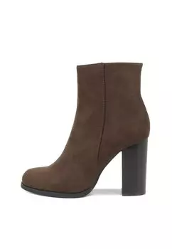 Ботильоны на каблуке Queen Helena, коричневый