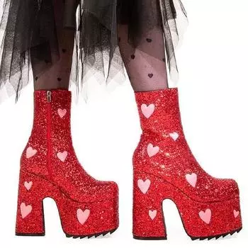 Ботильоны на массивной платформе Keeper Lamoda, мультиколор