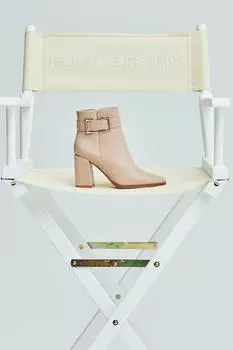 Ботильоны на молнии с пряжкой Alto Dorothy Perkins, бежевый