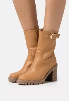 Ботильоны на платформе Anna Field, коньяк