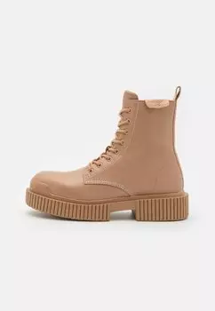 Ботильоны на платформе Armani Exchange, бежевый
