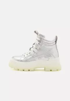 Ботильоны на платформе ASPHA MID Buffalo, цвет silver