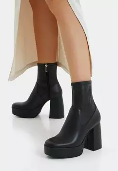 Ботильоны на платформе Bershka, черный