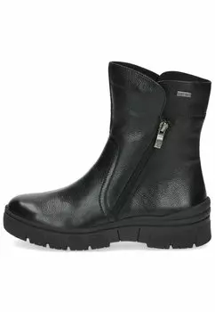 Ботильоны на платформе Caprice, черная наппа