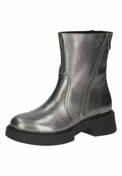 Ботильоны на платформе Caprice, серебристого цвета