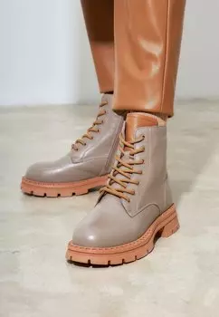 Ботильоны на платформе Cesare Gaspari, бежевый