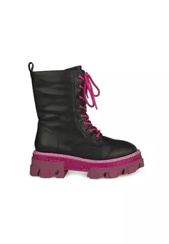 Ботильоны на платформе De Cremallera Lateral Alma en Pena, цвет mottled black