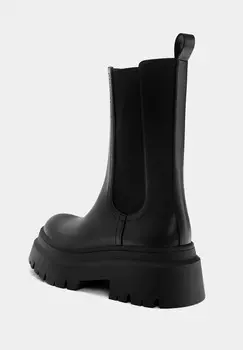 Ботильоны на платформе DISTRESSED CHUNKY PULL&BEAR, черный