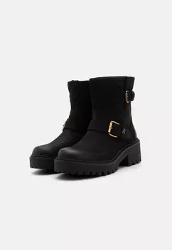 Ботильоны на платформе DOUBLE BUCKLE Tommy Hilfiger, черный