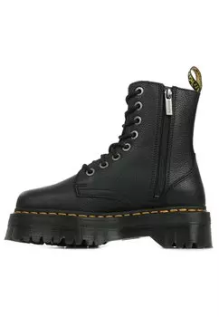 Ботильоны на платформе Dr. Martens на шнуровке и с молнией, черный