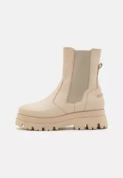 Ботильоны на платформе КОЖА Zign, кремовый
