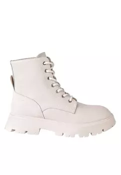 Ботильоны на платформе LEATHER Musk, бежевый