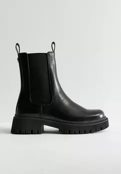 Ботильоны на платформе LOOK CHUNKY CHELSEA New Look, черный