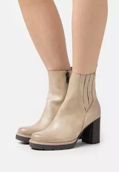 Ботильоны на платформе Marco Tozzi, серо-коричневый