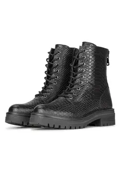 Ботильоны на платформе MONK PS POELMAN, пестрый черный