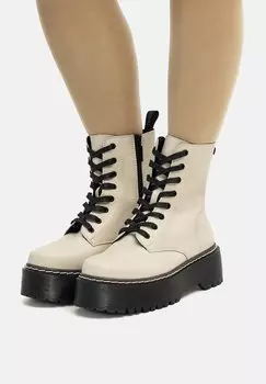 Ботильоны на платформе mtng, бежевый