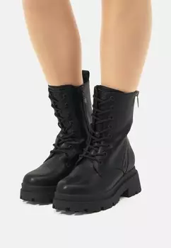 Ботильоны на платформе mtng, черный