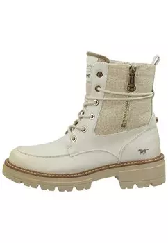 Ботильоны на платформе Mustang, светло-серые