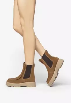 Ботильоны на платформе NeroGiardini, солодовый