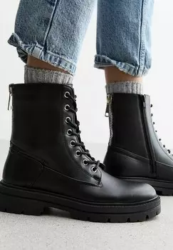 Ботильоны на платформе New Look, черный