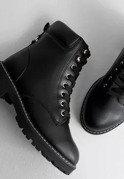 Ботильоны на платформе New Look, черный