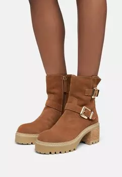 Ботильоны на платформе Palomina Water Resistant ALDO, цвет dark brown