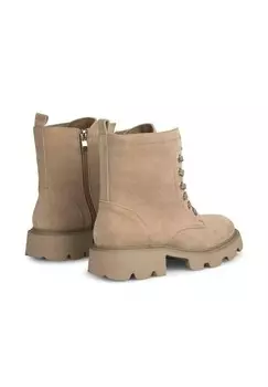 Ботильоны на платформе PLANOS EN PUNTERA REDONDEADA CIERRE CORDONES. Alma en Pena, цвет Mottled Brown