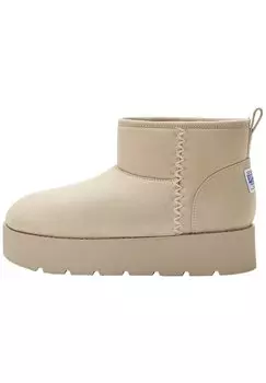 Ботильоны на платформе PULL&BEAR, бежевый
