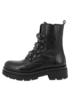 Ботильоны на платформе Queen Helena, черный