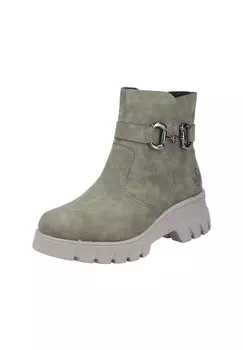 Ботильоны на платформе Rieker, зеленый
