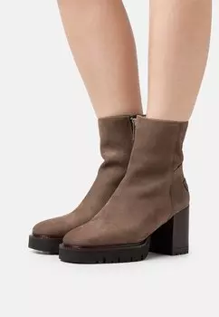 Ботильоны на платформе Shabbies Amsterdam, темно-коричневый