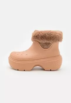 Ботильоны на платформе STOMP Crocs, светло-коричневый