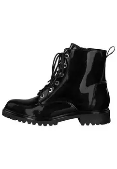 Ботильоны на платформе Tamaris, цвет black patent