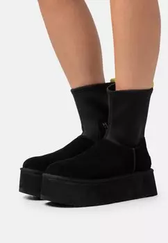 Ботильоны на платформе UGG CLASSIC DIPPER, черный