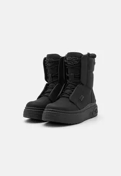 Ботильоны на платформе VECTRA LACE UP HI WARM Buffalo, черный