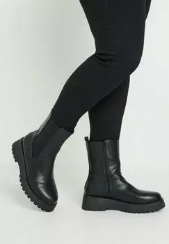Ботильоны на платформе WIDE FIT Yours Clothing, черный